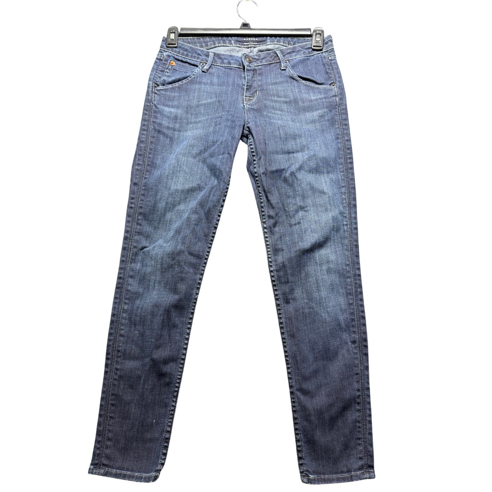 Hudson Skinny Jeans Women 28 Blue Excellent Flap Pocket Low‎ Rise W428DHA